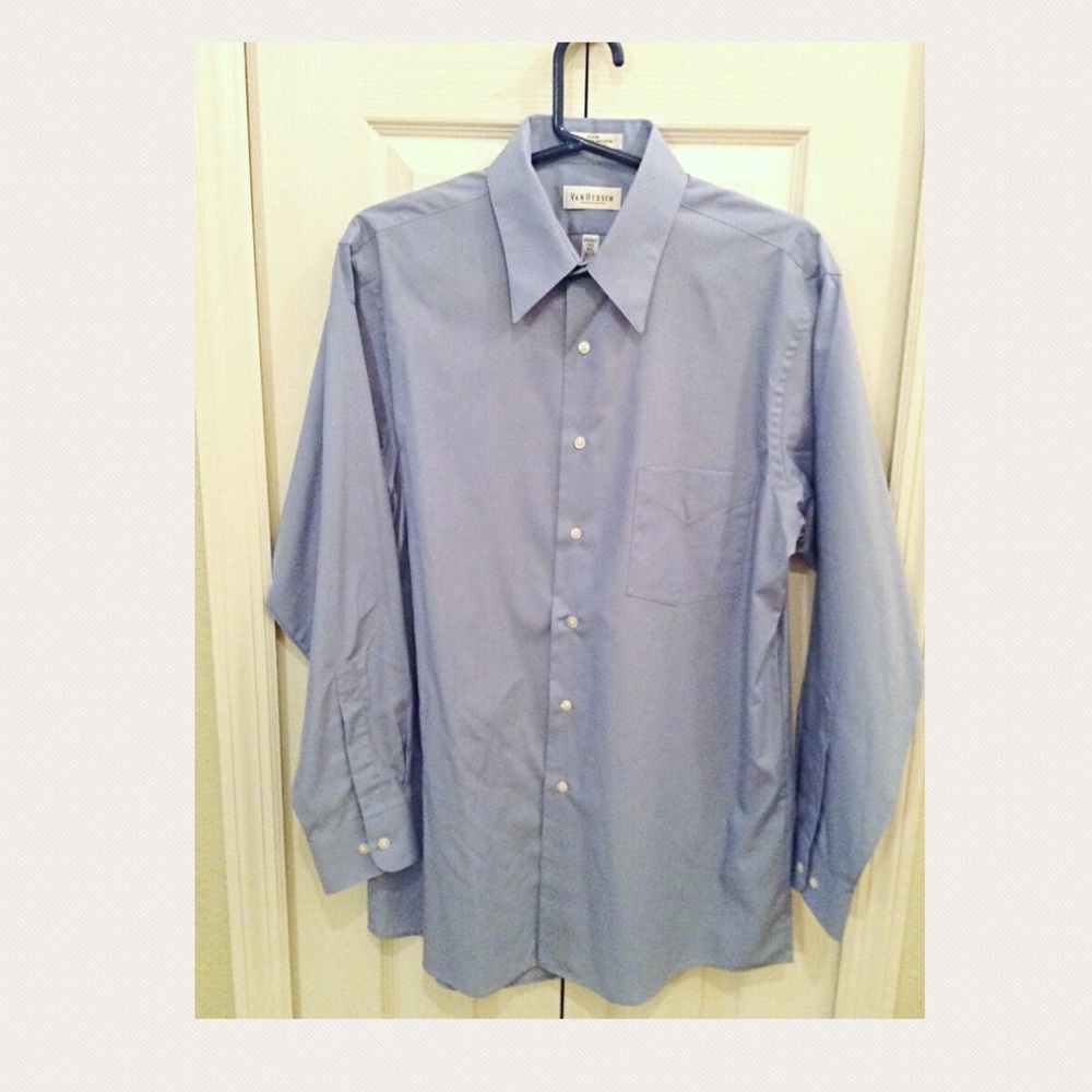 Van Heusen Medium Wrinkle Free Dress Shirt 15 1/2